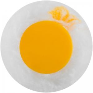 Валик полиакриловый белый с желтой полосой "миди", диаметр 30/54 мм, ворс 12 мм, 150 мм FIT 2622