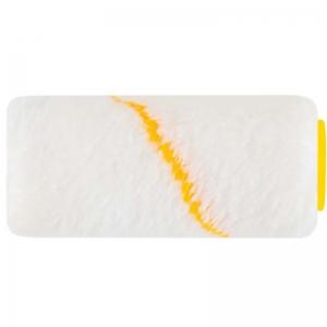 Ролик сменный полиакриловый белый с желтой полосой "миди", диаметр 30/54 мм, ворс 12 мм, 100 мм FIT 2623