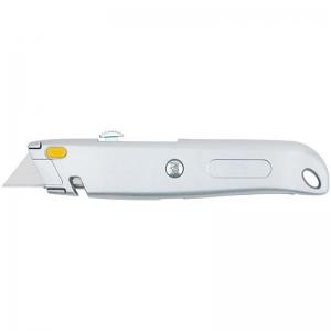 Нож для напольных покрытий серый, металлический корпус, кассета 4 лезвия FIT 10342