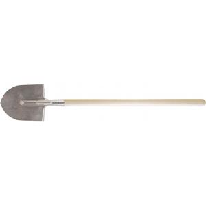 Лопата штыковая с деревянным черенком, нержавеющая сталь, 210х370х1450 мм, FIT, 77198