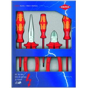 Набор электроизолированных инструментов, 5 предметов, KNIPEX, KN-002013
