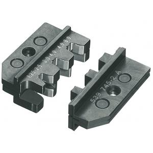Плашка опрессовочная для штекеров флажковых и штекеров открытых неизолированных 4,8 + 6,3 мм, KNIPEX, KN-974915