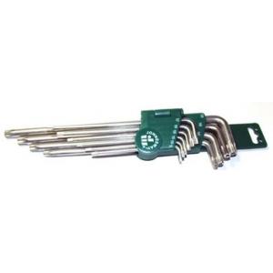 Комплект угловых ключей с центрированным штифтом EXTRA LONG TORX, JONNESWAY, H08S110S