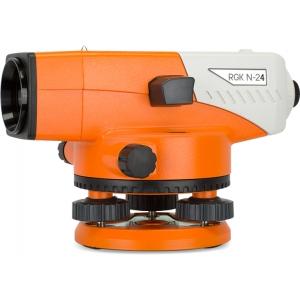 Оптический нивелир N-24 + ПОВЕРКА, точность 2 мм, увеличение 24 крат + комплект, RGK, 4610011870309