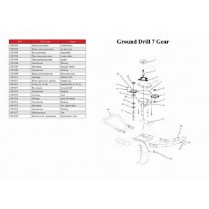 Ледобур GroundDrill-7 ICE FISHERMAN в комплекте со шнеком Ice Drill 150 (1000 мм), ADA, А00356