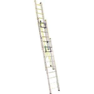 Лестница трехсекционная усиленная профессиональная с канатной тягой 3х20 (5680/14640, 56 кг), АЛЮМЕТ, 3320