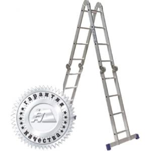 Лестница-трансформер шарнирная 4*5 (150х291х569, 16,8 кг), АЛЮМЕТ, Т455
