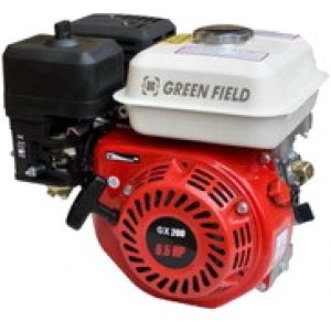 Бензиновый двигатель с понижающим редуктором 6,5 л/с, GREEN-FIELD, GF-168F-1R (GX200)