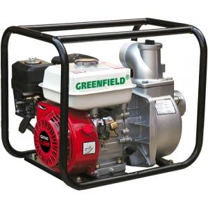 Бензиновая мотопомпа для слабозагрязненной воды 5,5 л/с, GREEN-FIELD, GF 30 CX -168F