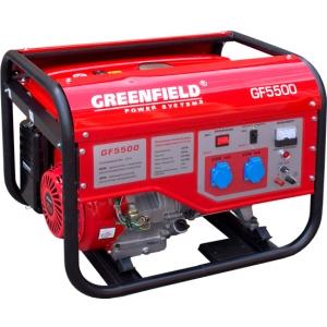 Генератор бензиновый серия GF 4,5 кВт, GREEN-FIELD, GF 5500