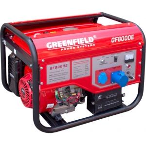 Генератор бензиновый серия GF 6,5 кВт, GREEN-FIELD, GF 8000E
