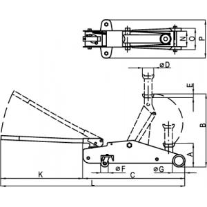 Домкрат FrogLine Jack 3,5т (135-495мм), СОРОКИН, 3.432