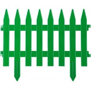 Забор декоративный "КЛАССИКА", 28x300см, зеленый, GRINDA, 422201-G