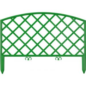 Забор декоративный "ПЛЕТЕНЬ", 24x320см, зеленый, GRINDA, 422207-G
