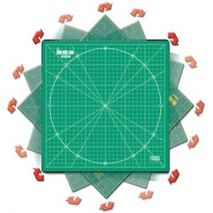 Коврик дизайнерский, непрорезаемый, с поворотным основанием, 300х300 мм, OLFA, OL-RM-30x30