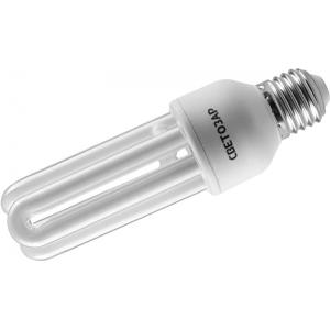 Энергосберегающая лампа "U-КЛАССИКА" стержень, цоколь E27 (стандарт), Т3, 3U, тепл бел свет (2700 К), 8000 час, 20 Вт (100), СВЕТОЗАР, 44332-20