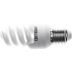 Энергосберегающая лампа "КОМПАКТ" спираль, цоколь E27 (стандарт), Т2, яркий белый свет (4000 К), 10000 час, 9 Вт (45), СВЕТОЗАР, 44454-09_z01