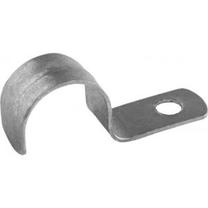 Скобы металлические для крепления металлорукава d=15 мм, однолапковые, 100 шт, СВЕТОЗАР, 60211-15-100
