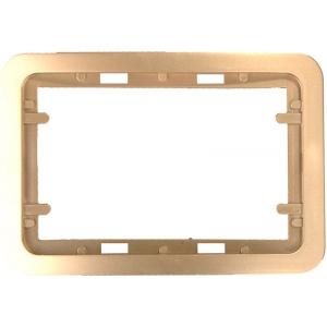 Панель "ГАММА" накладная для двойных розеток, цвет золотой металлик, 1 гнездо, СВЕТОЗАР, SV-54145-2-GM