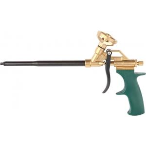 Пистолет PRO "GOLD-KRAFT" для монтажной пены, полностью латунный корпус, KRAFTOOL, 06857