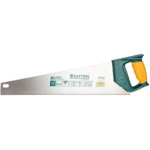 Ножовка PRO "BLITZ" закал прямой зуб S-RL, 7/8 TPI, 450мм, KRAFTOOL, 15005-45