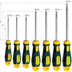 Набор X-Drive Отвертки профессиональные SL KRAFTOOL 250081-H7