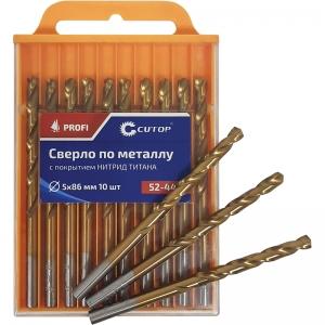 Сверло по металлу Profi с титановым покрытием, 4,2х75 мм (10 шт) CUTOP 52-444