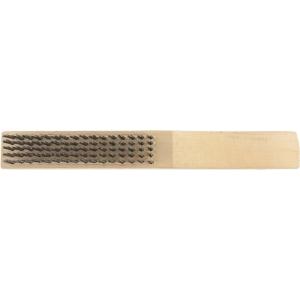 Щетка зачистная 5-и рядная закаленная прямая проволока с деревянной ручкой СИБРТЕХ 74805