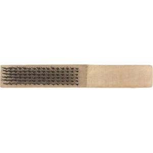 Щетка зачистная 6-и рядная закаленная прямая проволока с деревянной ручкой СИБРТЕХ 74806