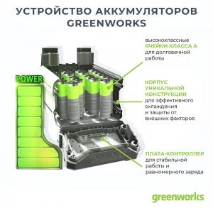 Цепная пила аккумуляторная бесщеточная GС82CSK25 82 В 45 см GREENWORKS 2001607UA