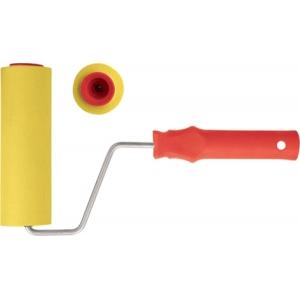Валик прижимной резиновый, для обоев, желтый 50 мм, КОНТРФОРС, 009101