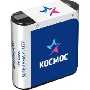 Солевая батарейка 4.5V 3R12, 1шт., шринк, КОСМОС
