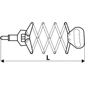 Заклепочник "гармошка" для заклепок 2.4 3.2 4.0 4.8 мм TOPEX 43E785