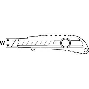 Нож с отламывающимся лезвием 18 мм фиксатор TOPEX 17B129