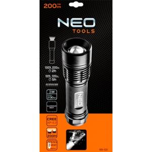 Aлюминиевый фонарик 200 лм 3xAAA IPX7 LED SMD NEO 99-101