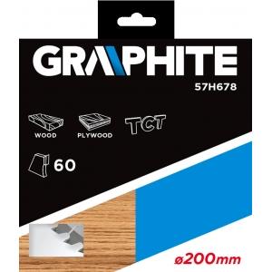 Диск отрезной 200 x 30 мм 60 зубьев GRAPHITE 57H678