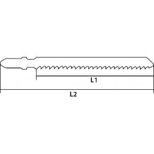 Полотна для электролобзика 8TPI хвостовик T Laser Tec набор 5 шт GRAPHITE 57H759