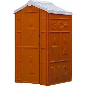 Мобильная туалетная кабина Стандарт Экосервис-Плюс, цвет оранжевый, ЭКОМАРКА, 020