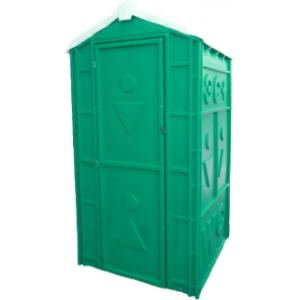 Мобильная туалетная кабина Люкс, цвет зеленый, ЭКОМАРКА, 008