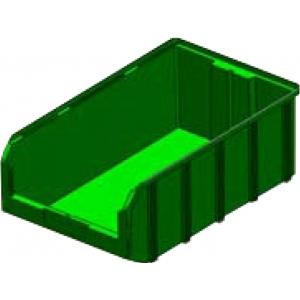 Пластиковый ящик, 341 х 207 х 143 мм, СТЕЛЛА, V-3 9,4 литр, зеленый