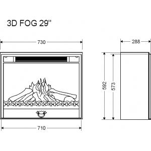 Очаг 3D Fog 29 ALEX BAUMAN 277-002
