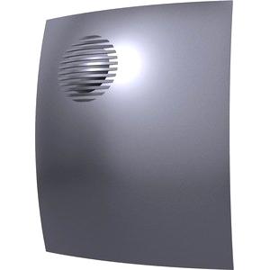 Вентилятор осевой вытяжной с обратным клапаном D 100 декоративный DICITI PARUS 4C dark gray metal