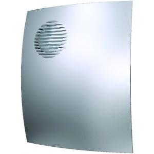 Вентилятор осевой вытяжной с обратным клапаном D 100 декоративный DICITI PARUS 4C gray metal