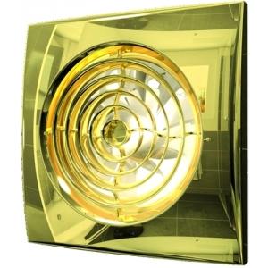 Вентилятор осевой вытяжной с обратным клапаном D 125 декоративный DICITI AURA 5C Gold