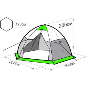 Палатка утепленная "ЛОТОС 5 Универсал Баня Т" 17019