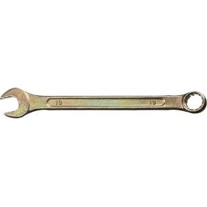 Ключ комбинированный гаечный желтый цинк 10 мм DEXX 27017-10