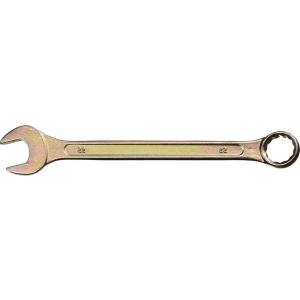 Ключ комбинированный гаечный желтый цинк 22 мм DEXX 27017-22