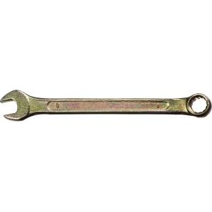 Ключ комбинированный гаечный желтый цинк 8 мм DEXX 27017-08
