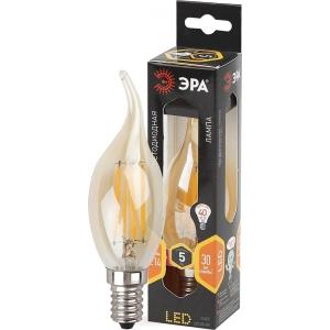 Лампа светодиодная F-LED F-LED BXS-5w-827-E14 gold (10/100/2800) ЭРА Б0027940