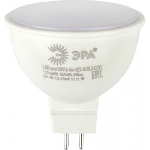 Лампа светодиодная LED smd MR16-5w-827-GU5.3_eco (10/200/6000) ЭРА Б0020622